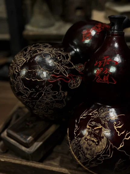 Hand-Carved Old Immortal Gourd